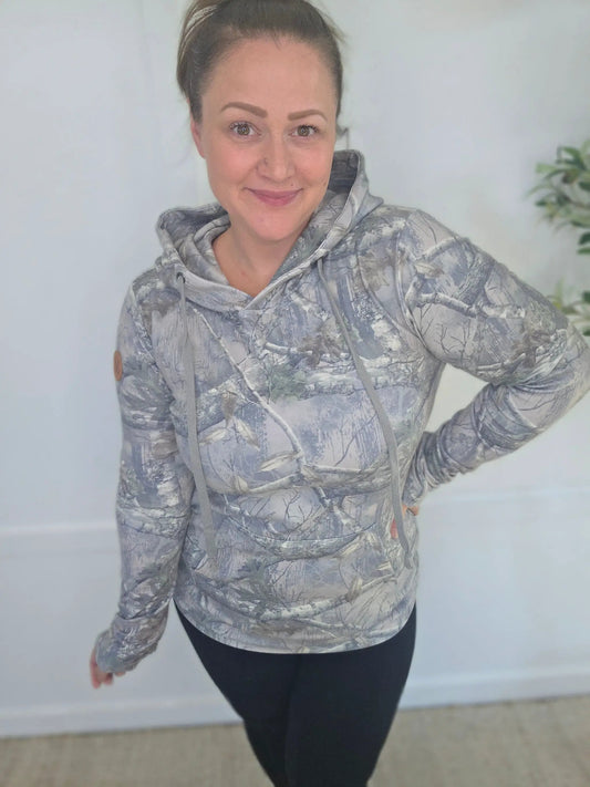 Hailey Pullover Hoodie - Camo by Michelle Mae