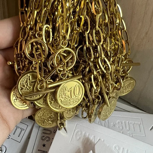 COIN NECKLACE by Chansuttpearls
