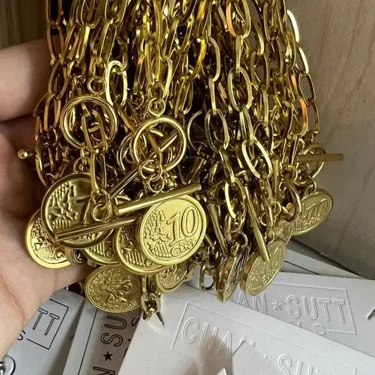 COIN NECKLACE by Chansuttpearls