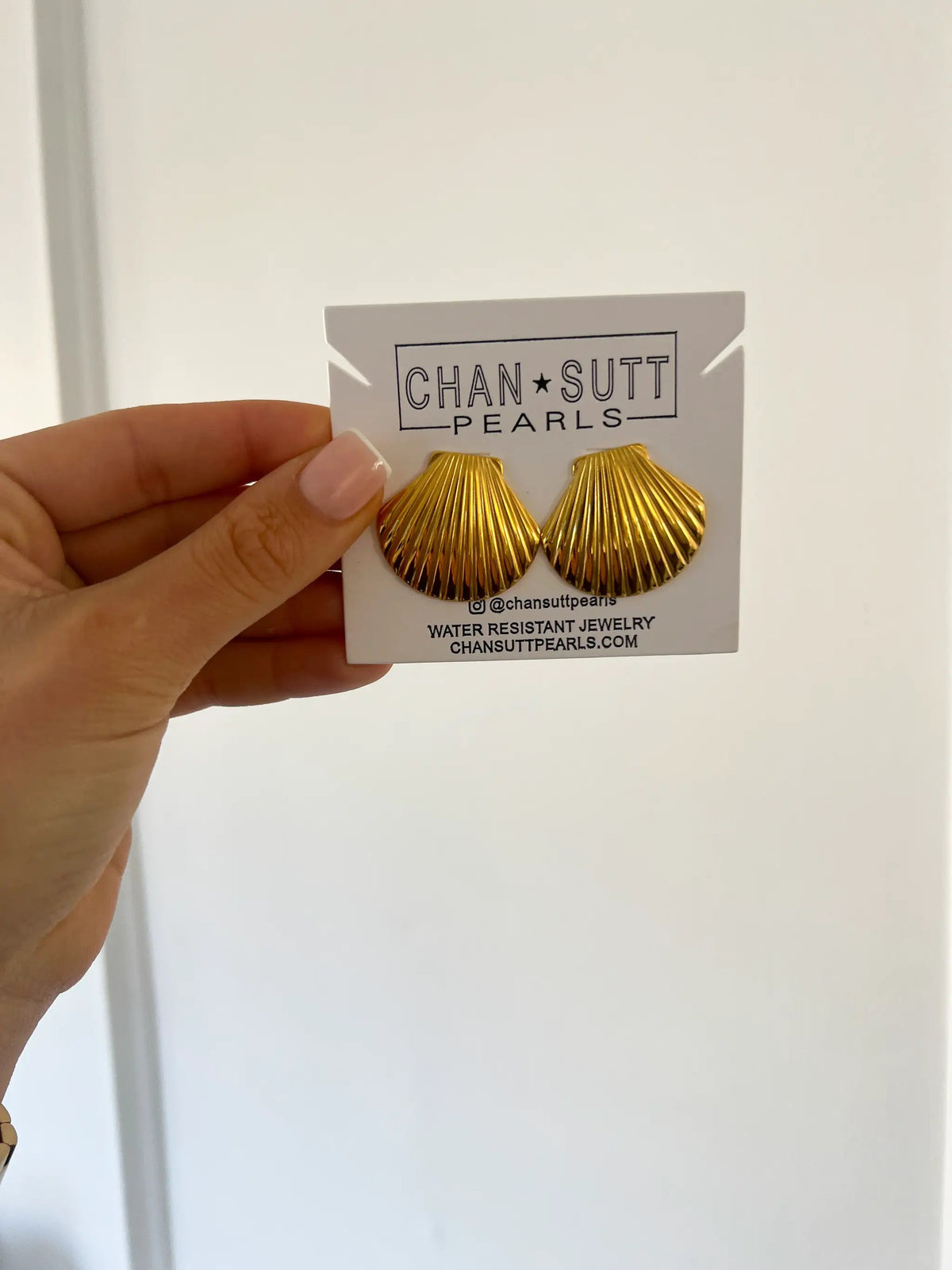 Shell Earrings Water Resistant Beach Jewelry For Everyday Wear by Chansuttpearls