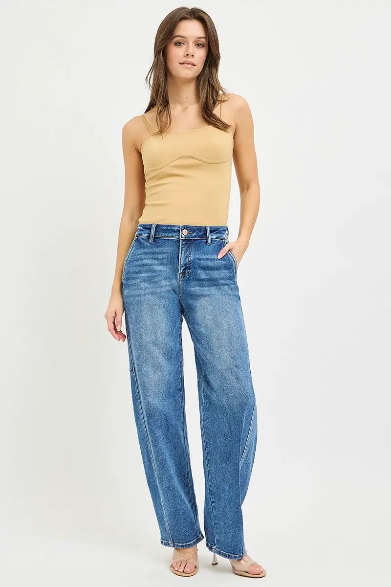 RISEN Slouchy Baggy Jeans by Trendsi