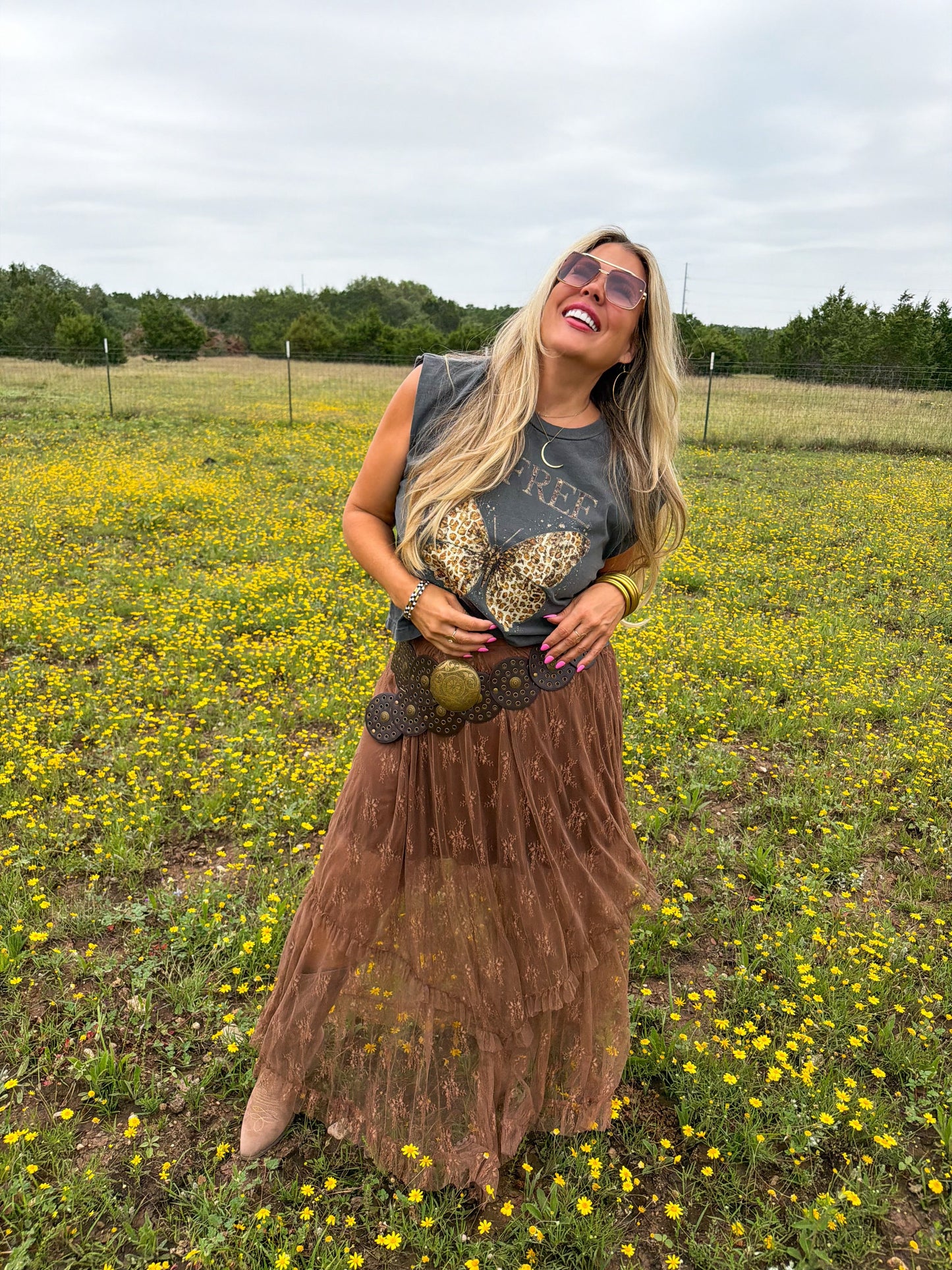 BE FREE BUTTERFLY TEE