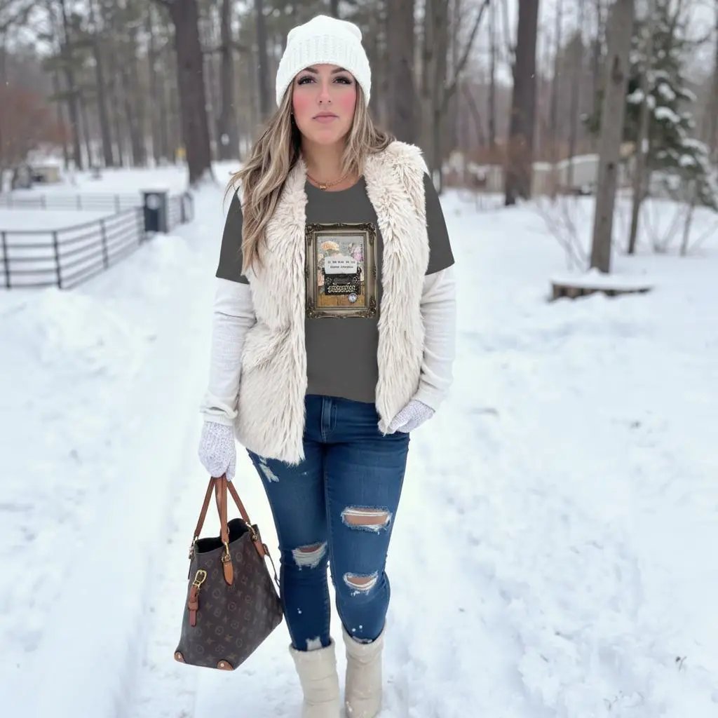 In the End, We All Become Stories on a Unisex Heavyweight Crewneck T-Shirt | Comfort Colors C1717 pepper by Knitted Grace Boutique