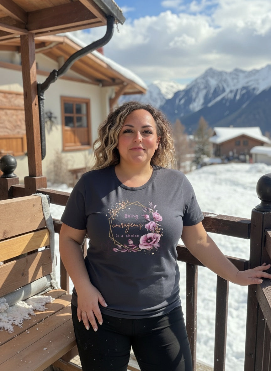 Being Courageous Is a Choice Ladies' Relaxed Jersey Short-Sleeve T-Shirt