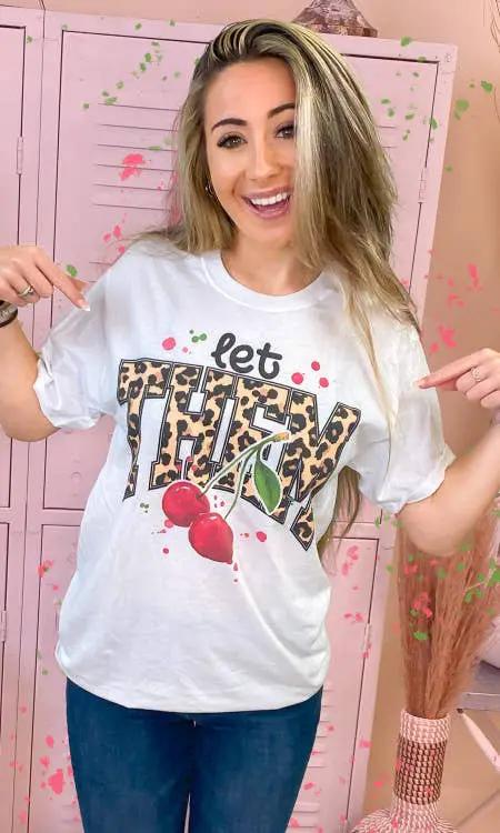 Let Them Cherries Graphic T-Shirt by Sugar Stitch