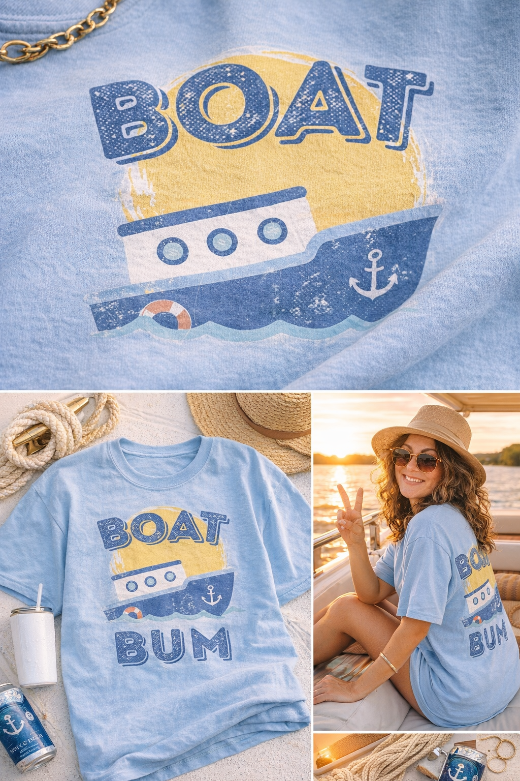 Boat Bum Lake Tee gallery image 4