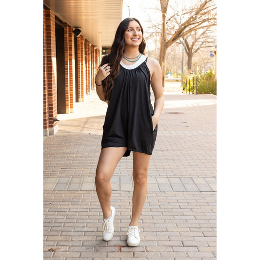 Julia Rose The Krista women’s romper soft fabric casual one-piece outfit