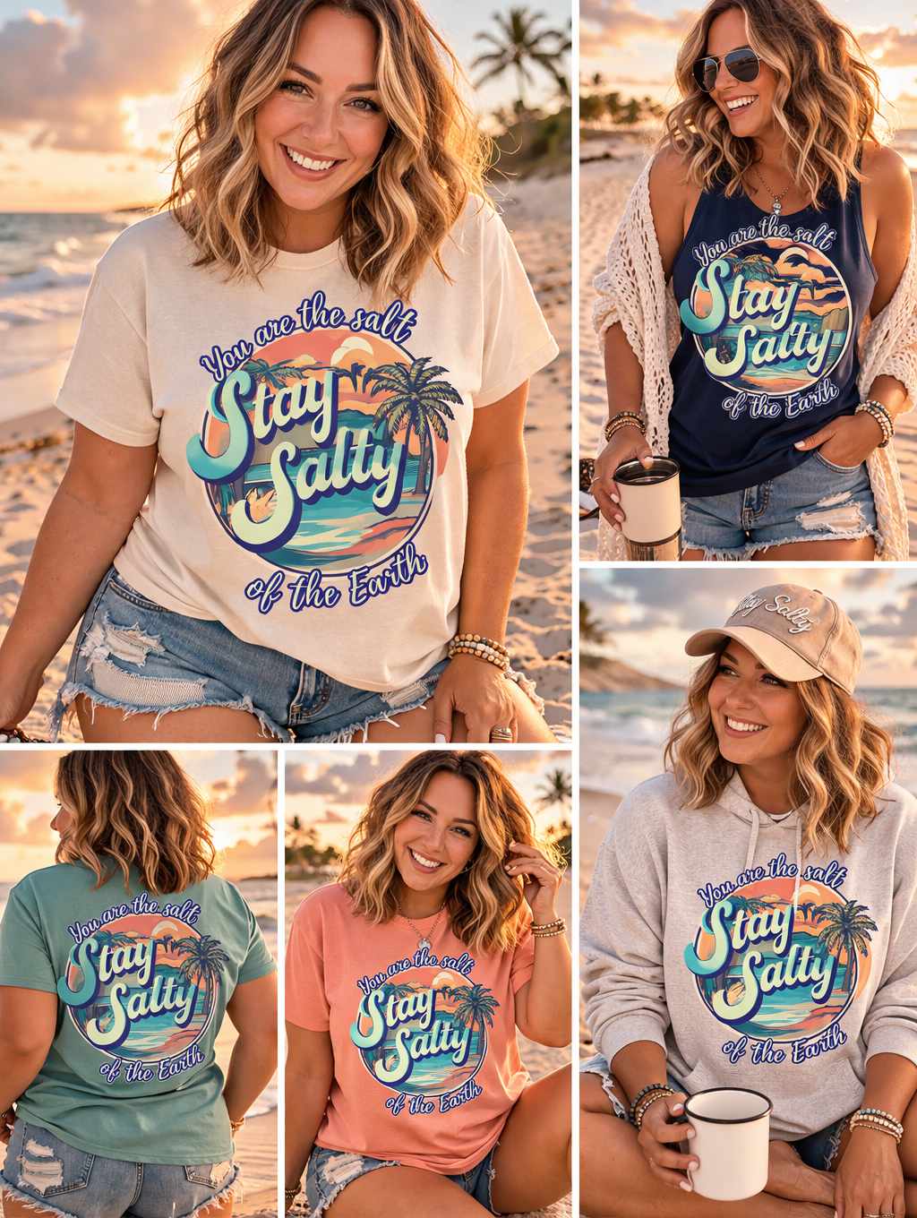 Stay Salty Coastal Faith Tee