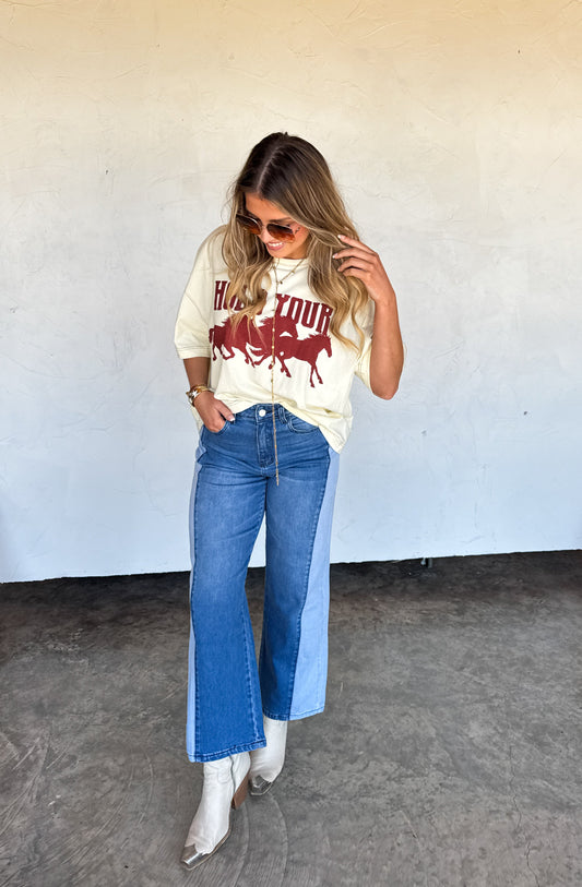 Blakeley Two Tone Denim Jeans - Preorder by Blakeley