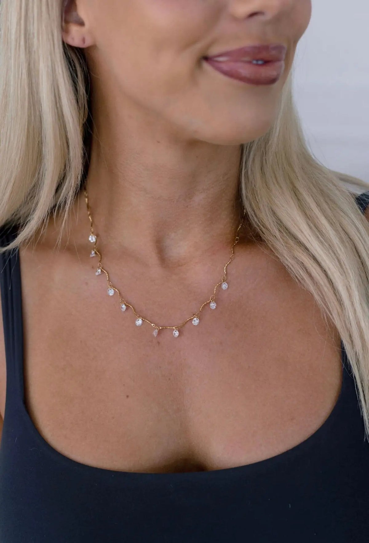 Tess Necklace Water Resistant 16 to 18 Inch Adjustable with Lifetime Warranty