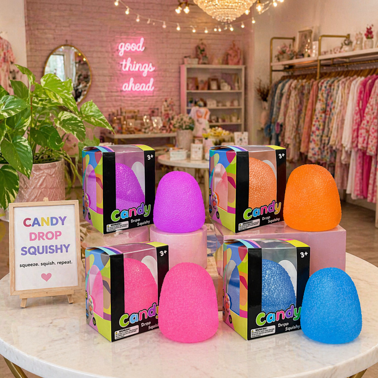 Mystery Color Candy Drop Squishy 6 Cm Ready To Ship