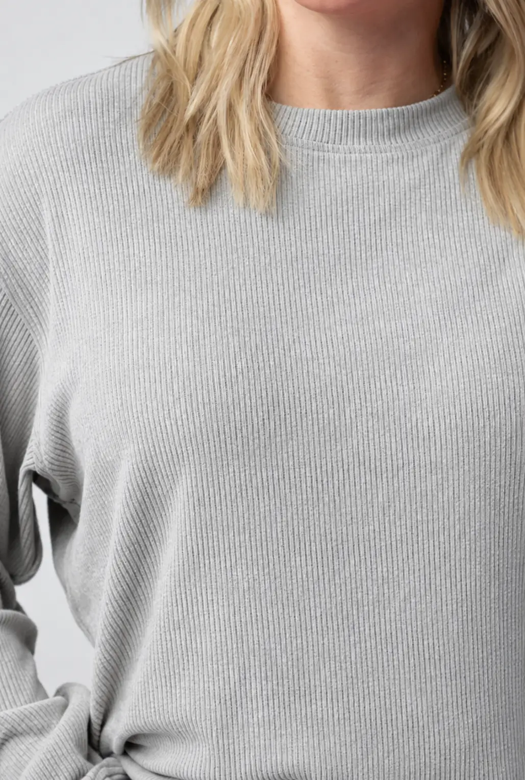 Thin Summer Ribbed Pullover Crew by Knitted Grace Boutique
