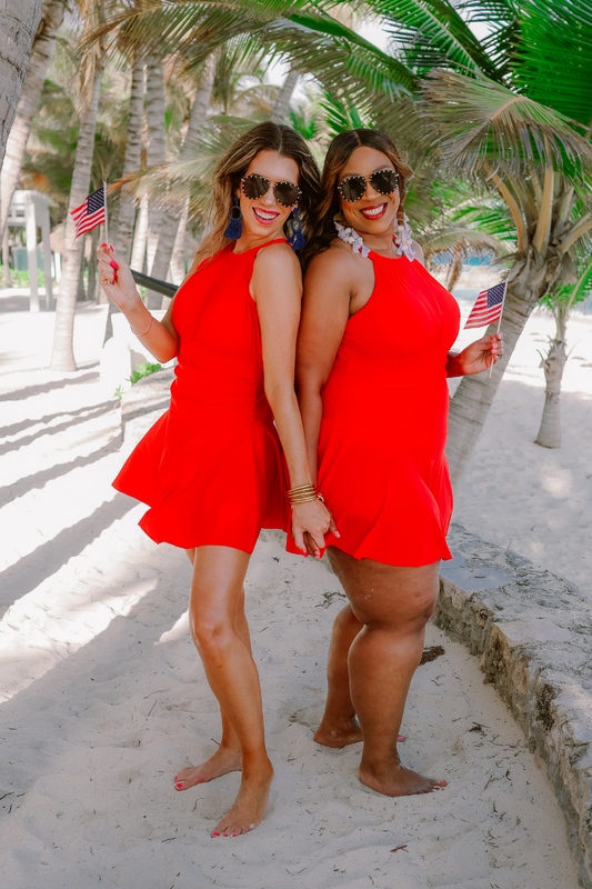 Chasing Sunshine Skirted Swimsuit by Jess Lea