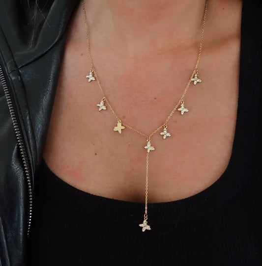 BUTTERFLY NECKLACE  by Chansuttpearls