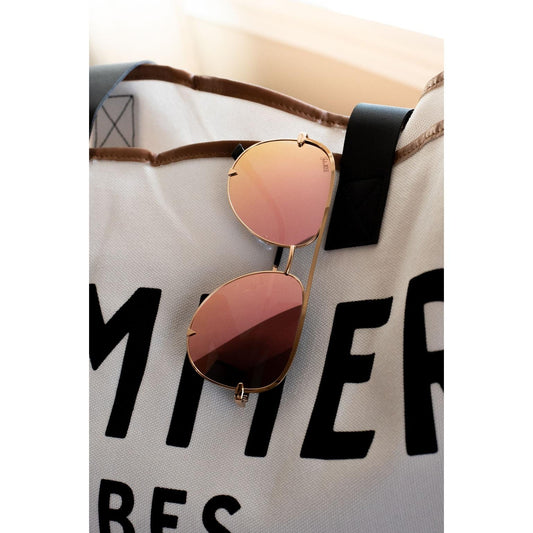 Ready to Ship | The Alex Pink/Gold - High Quality Unisex Aviator Sunglasses by Julia Rose®
