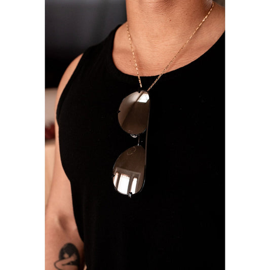 Ready to Ship | The Alex Black/Silver - High Quality Unisex Aviator Sunglasses by Julia Rose®