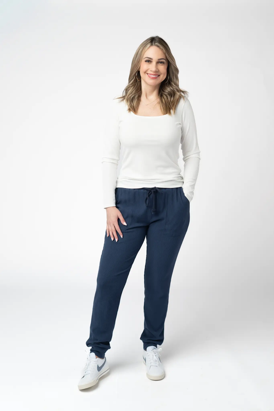 Corrine Joggers - Navy by Michelle Mae