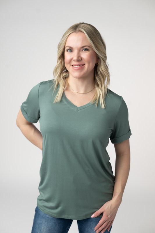 IN STOCK Sophie Top - Dusty Jade by Michelle Mae