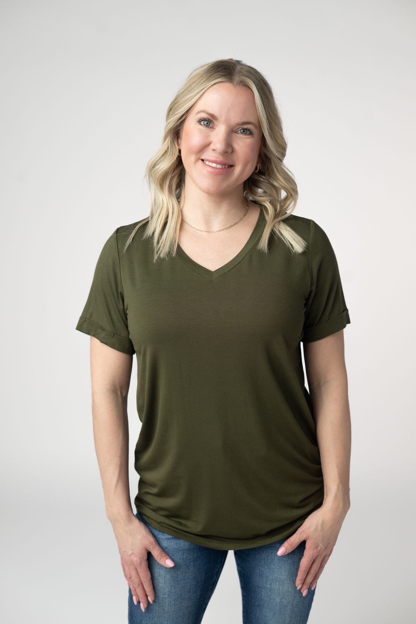 Sophie Top - Dark Olive by Michelle Mae