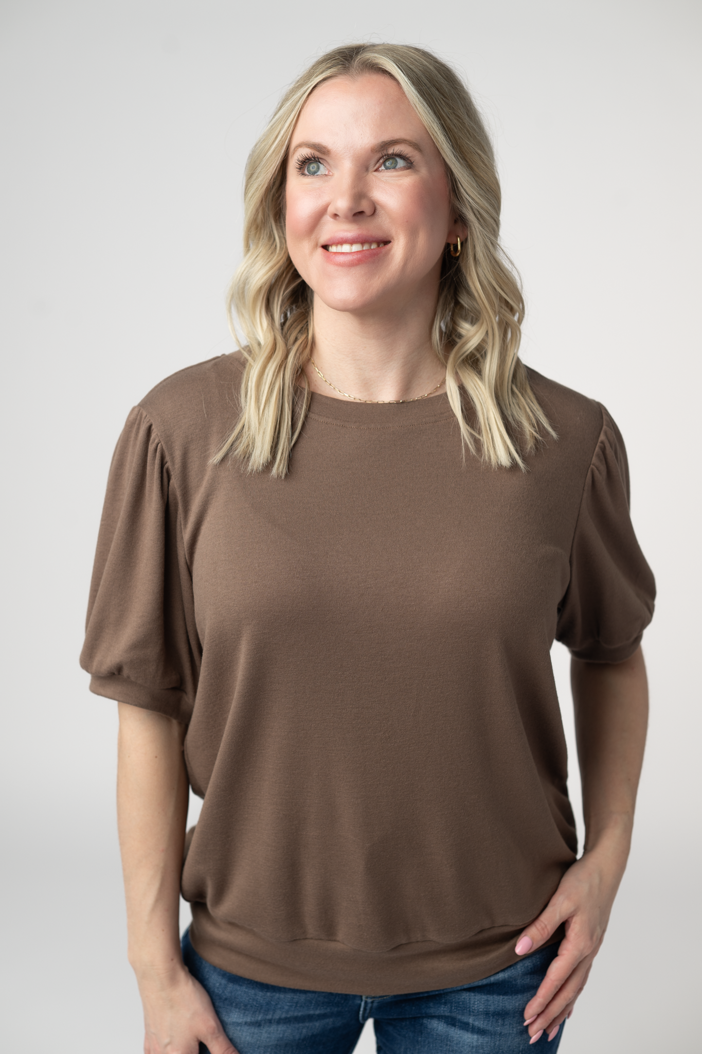 Katie Cozy Top - Mocha by Michelle Mae