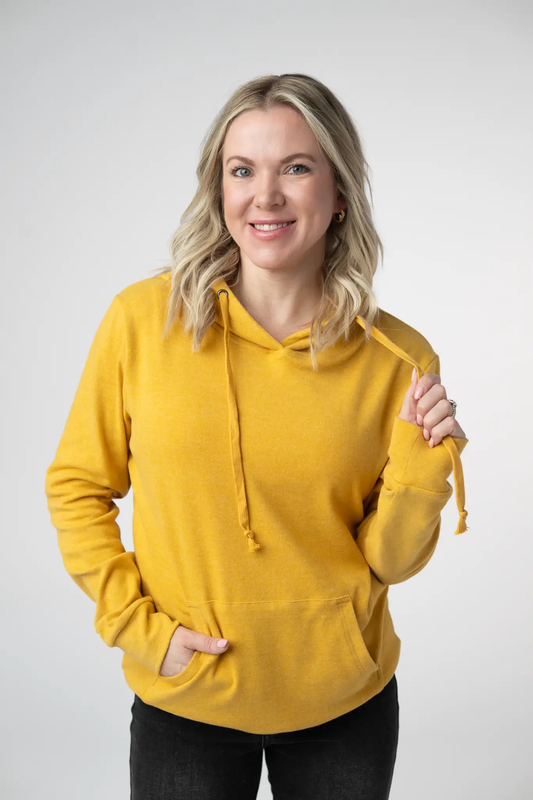 Hailey Hoodie - Mustard by Michelle Mae