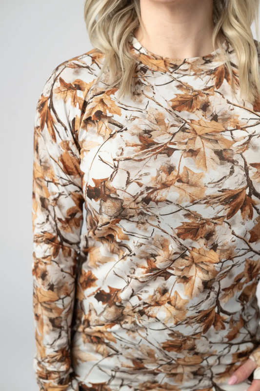 Blair Long Sleeve Top - Woodsy Camo by Michelle Mae