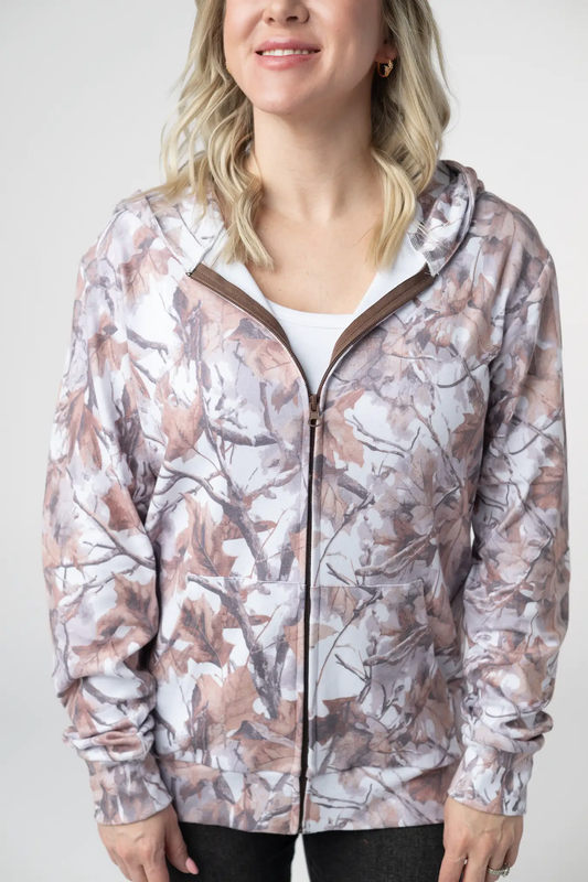 Fullzip Hoodie - Woodsy Camo by Michelle Mae