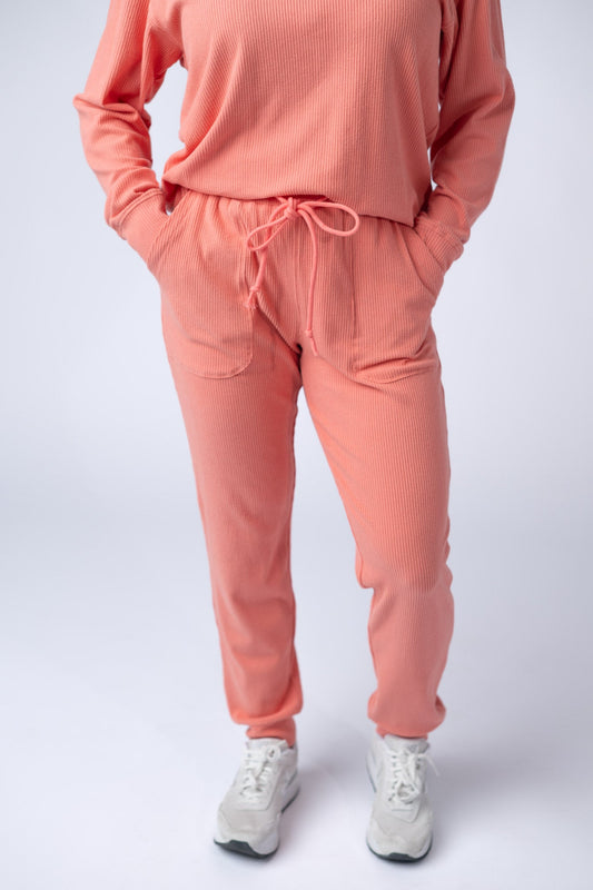 Corrine Joggers - Coral