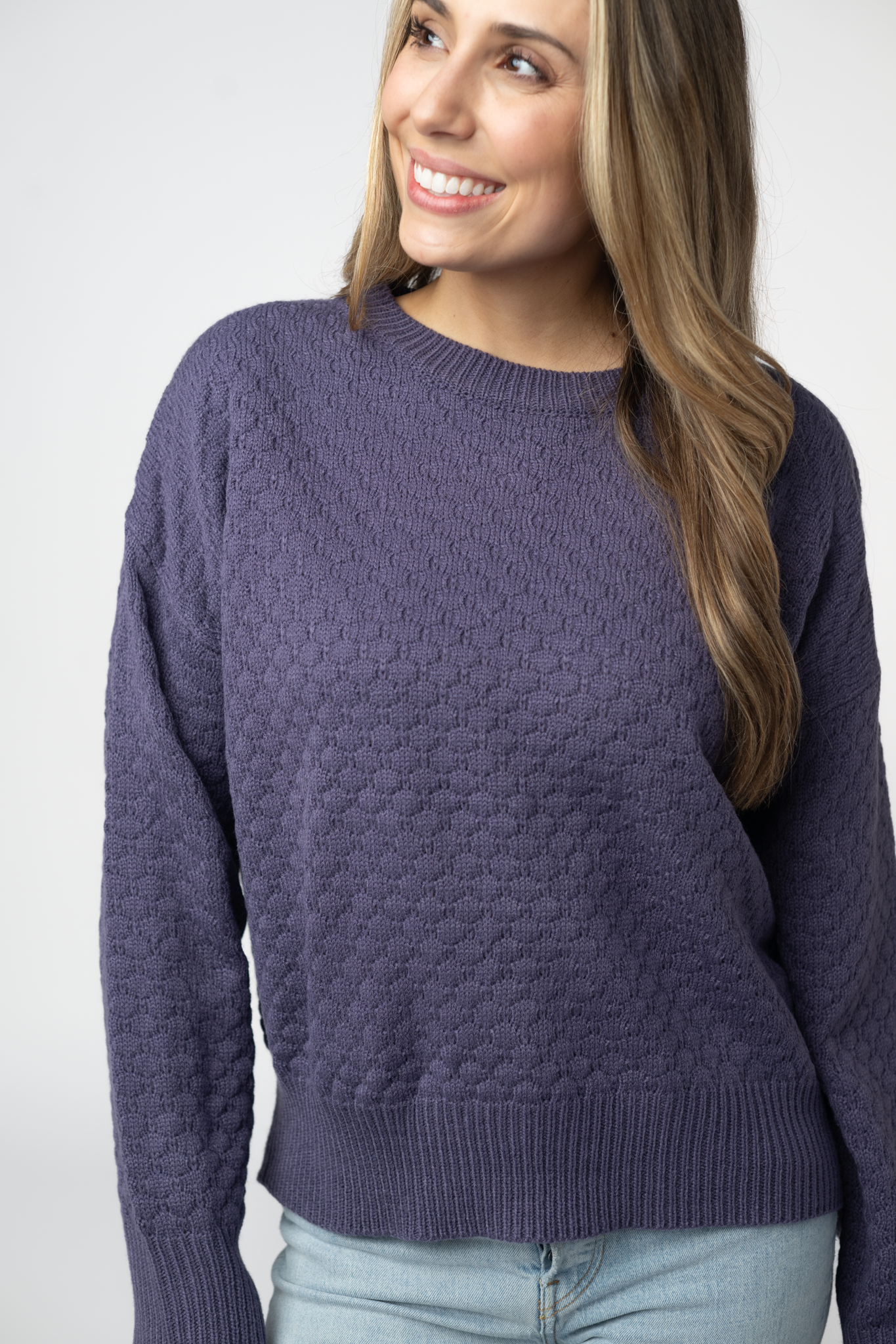 IN STOCK Gianna Pullover Sweater - Slate Blue by Michelle Mae