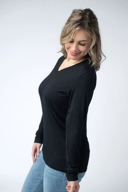 IN STOCK Larissa Long Sleeve - Black by Michelle Mae