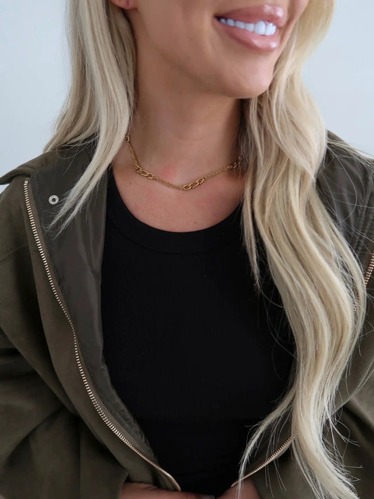 GOLD GRACE NECKLACE  by Chansuttpearls