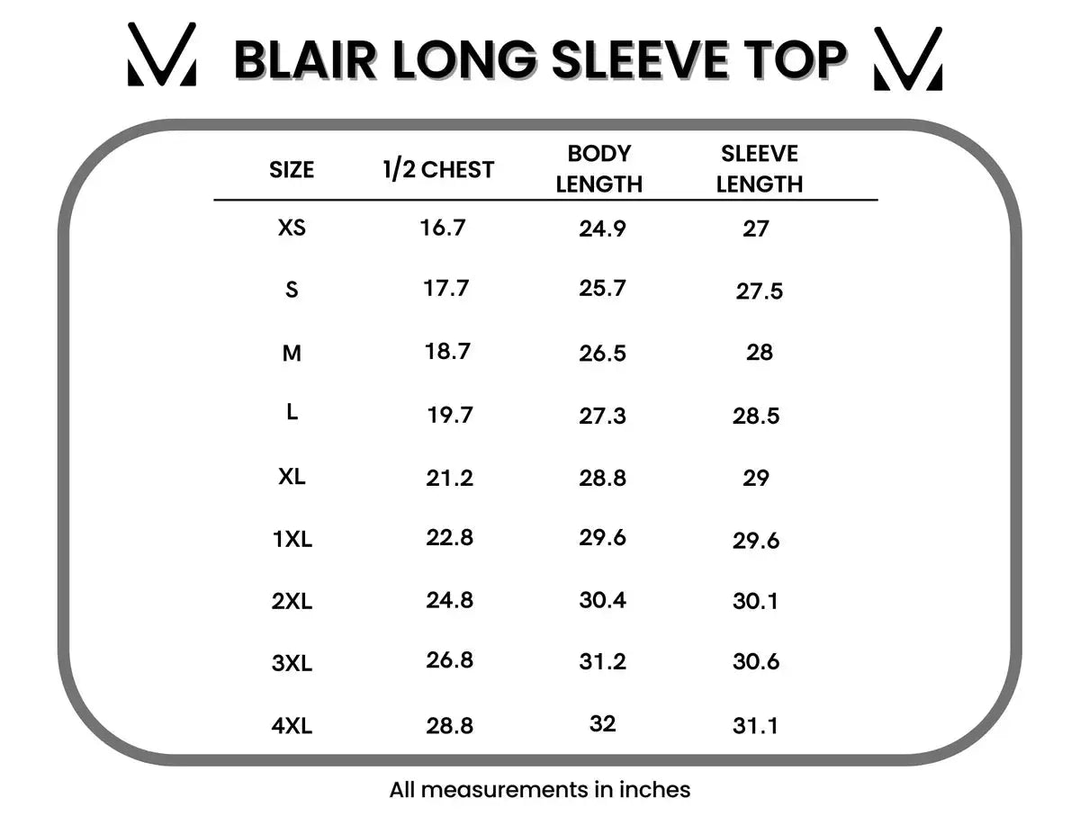 IN STOCK Blair Long Sleeve Top - Autumn Watercolor by Michelle Mae