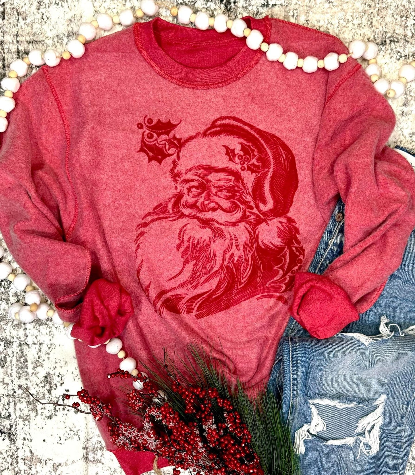 Santa Inside Out Sweatshirt