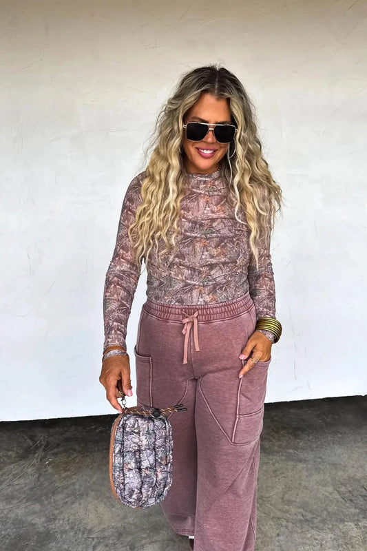 Camo Woods Mesh Top by BLAKELEY