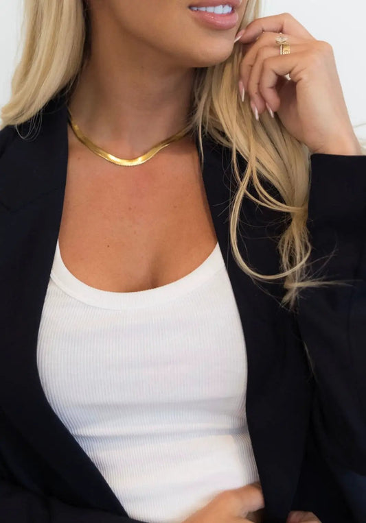 HERRINGBONE NECKLACE by Chansuttpearls