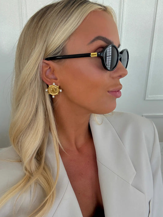 PEARL COIN EARRINGS by Chansuttpearls