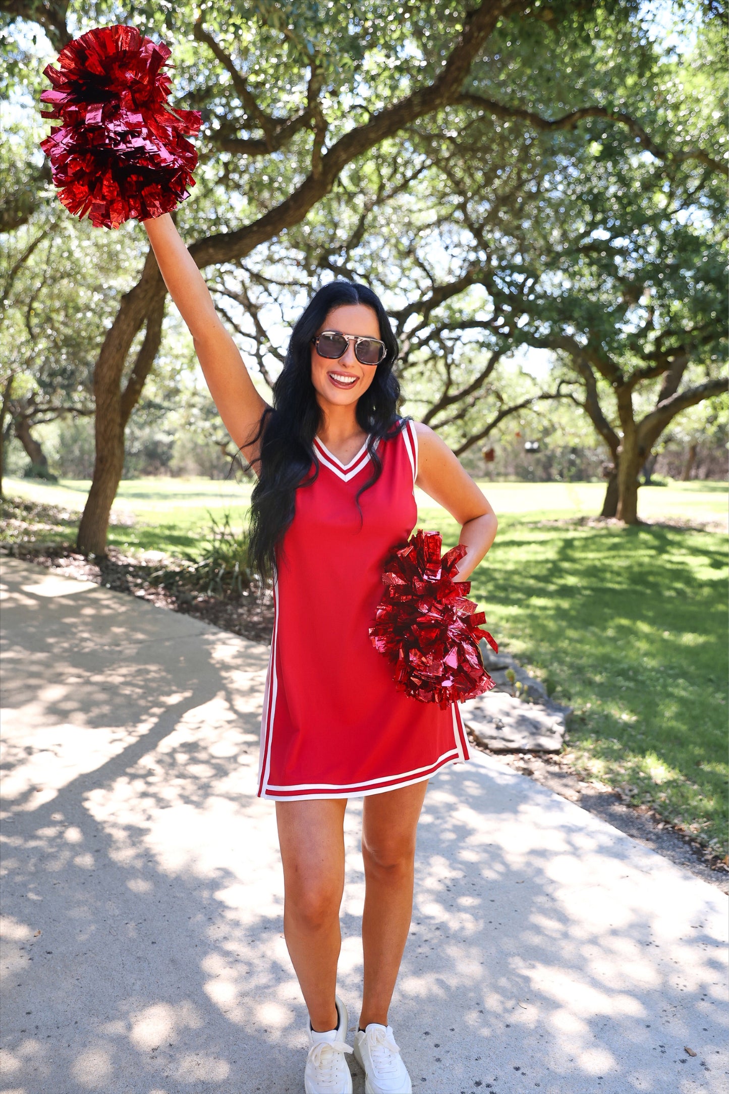 PREORDER- Sideline Tunic Biker Set- Red by Jess Lea