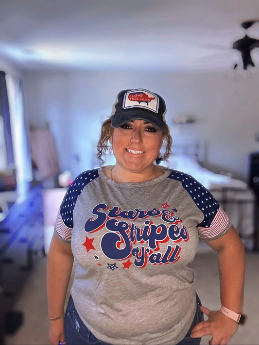 Ain't No Doubt I Love This Land Trucker Hat by Southern Junkie