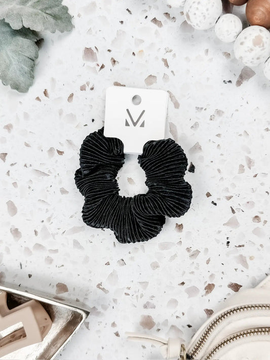 Women Ribbed Hair Scrunchie Elastic Hold Thick Fabric Hair Accessory
