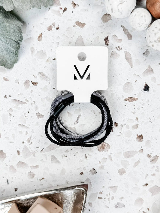IN STOCK Black and Grey Hair Tie Sets FINAL SALE by Michelle Mae