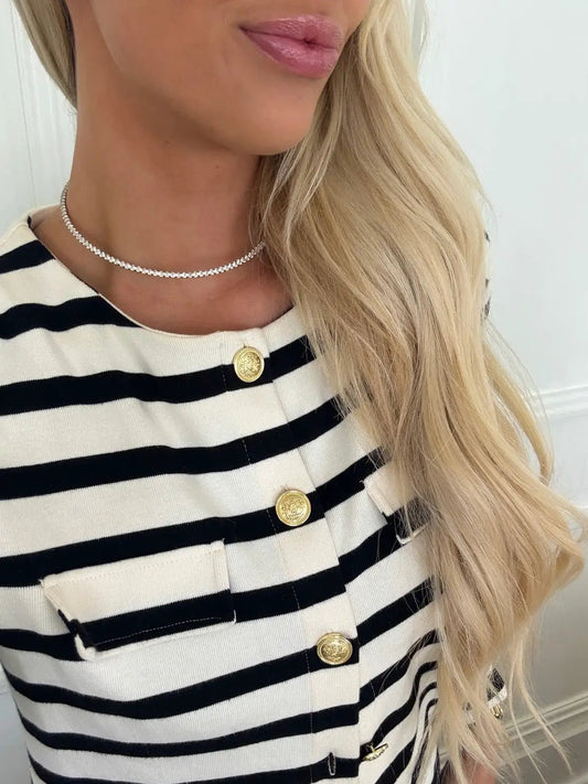 LUXE TENNIS NECKLACE by Chansuttpearls