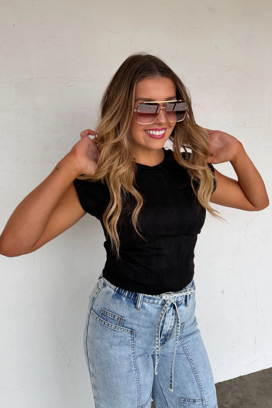 Harley Cap Sleeve Top by Blakeley