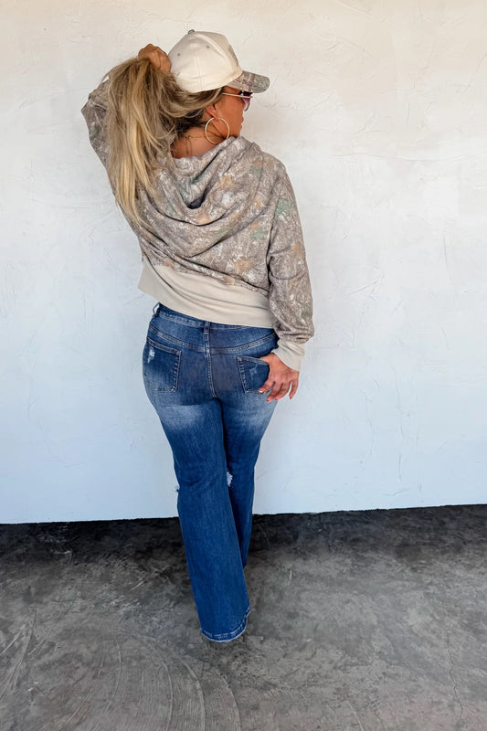 Easy Does It Print Pullover by Blakeley