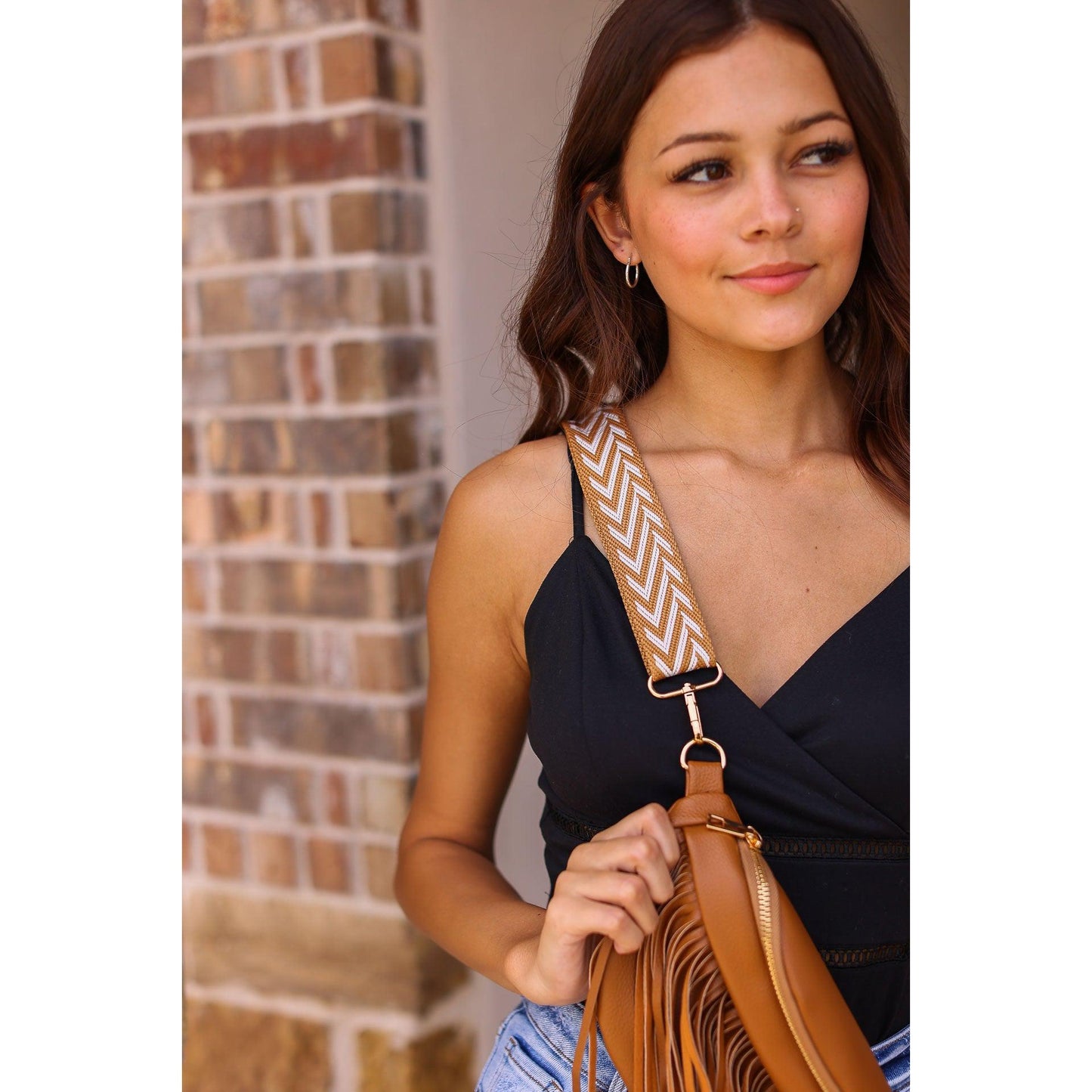 sling bag boutique boho fringe crossbody purse