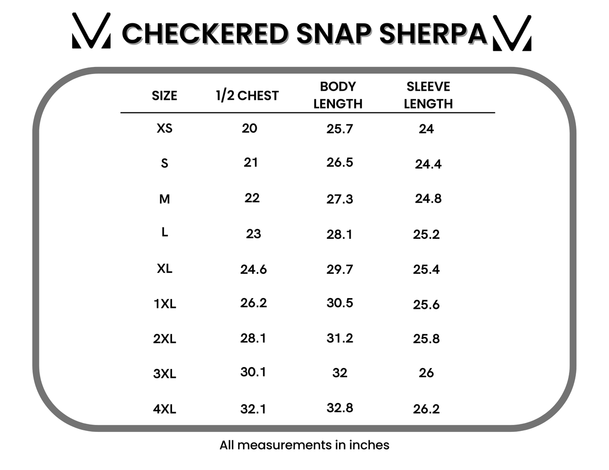 IN STOCK Checkered Snap Sherpa - Ivory by Michelle Mae