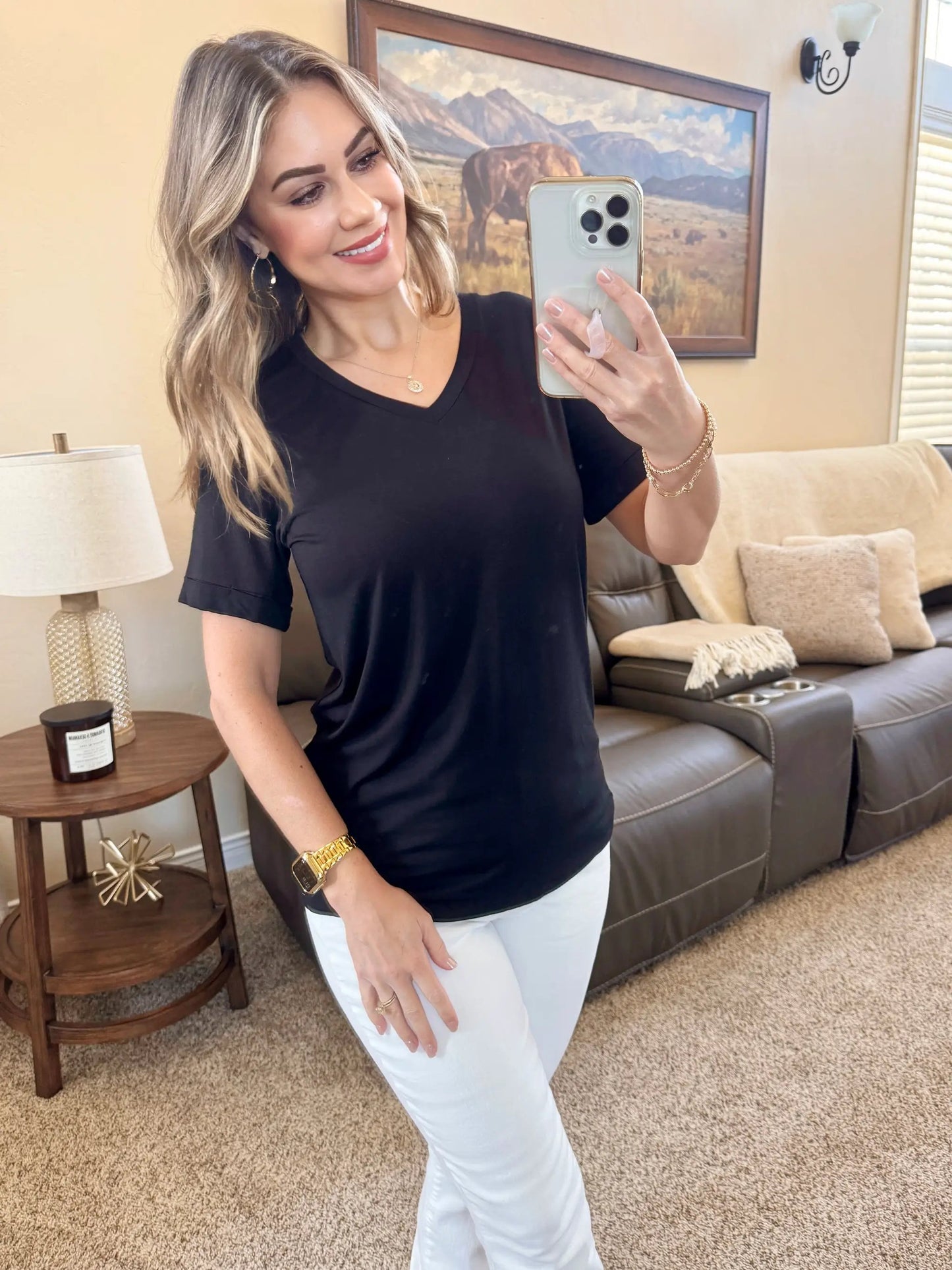 IN STOCK Sophie Top - Black by Michelle Mae
