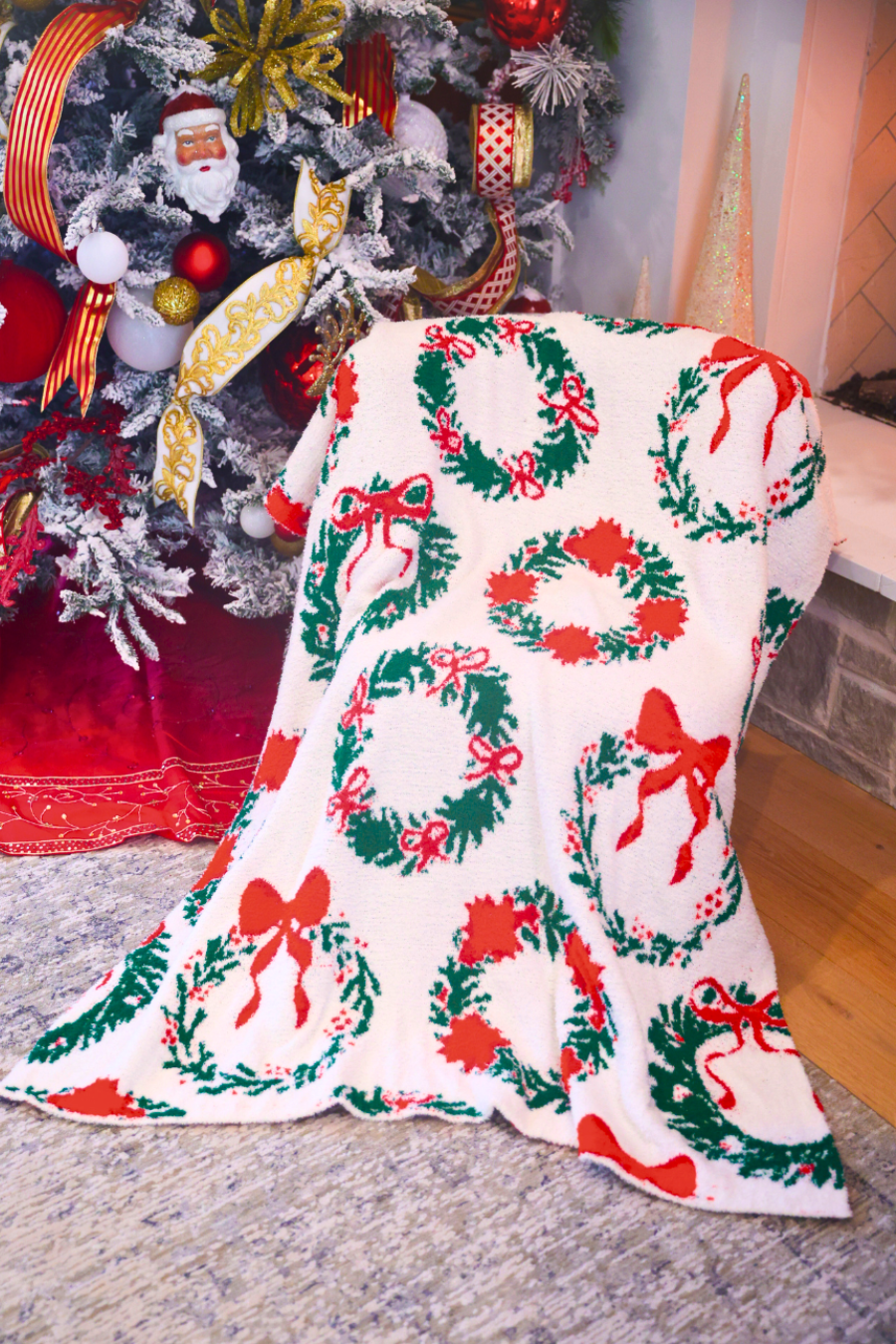 PREORDER- Ribbon Wreath Blanket by Jess Lea