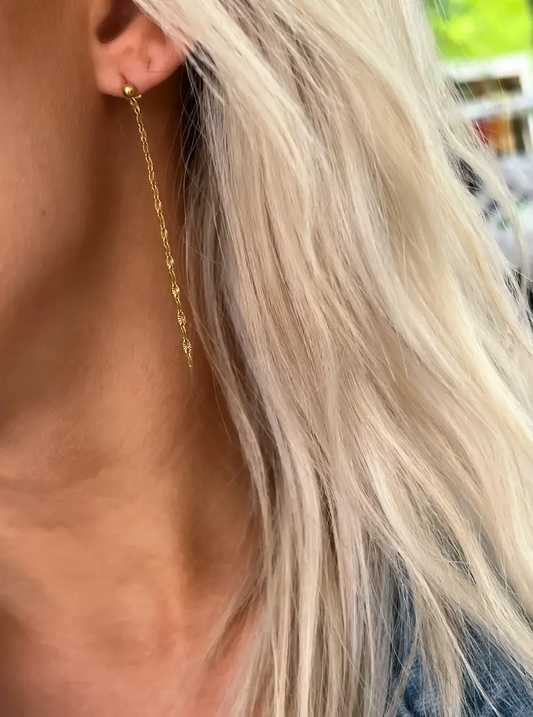 DAINTY CHAIN EARRINGS by Chansuttpearls