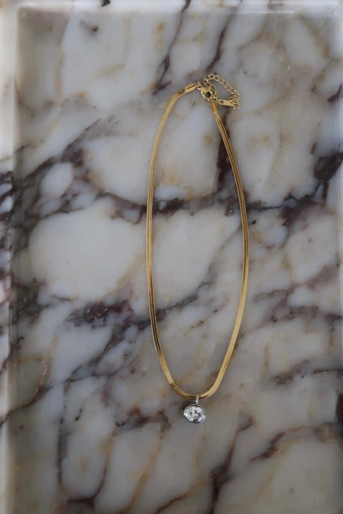 Cora Necklace Water Resistant Adjustable 14 to 16 Inch Chain Lifetime Warranty