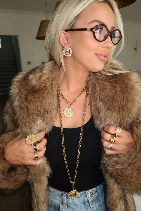 XL COIN NECKLACE by Chansuttpearls